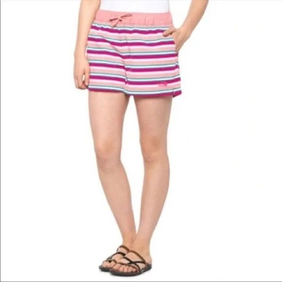 The North Face Pink Striped Class V Shorts - Picture 1 of 6